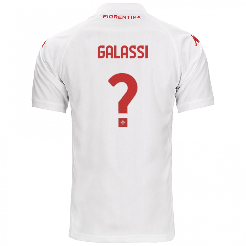 Niño Camiseta Andrea Galassi #0 Blanco 2ª Equipación 2024/25 La Camisa Chile