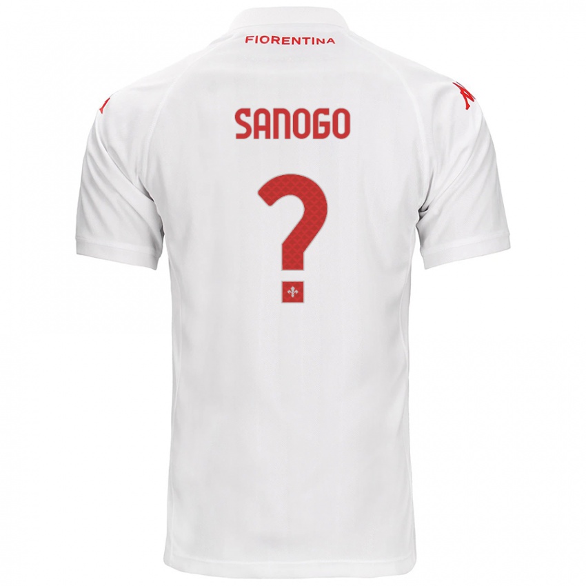 Niño Camiseta Bassidy Sanogo #0 Blanco 2ª Equipación 2024/25 La Camisa Chile