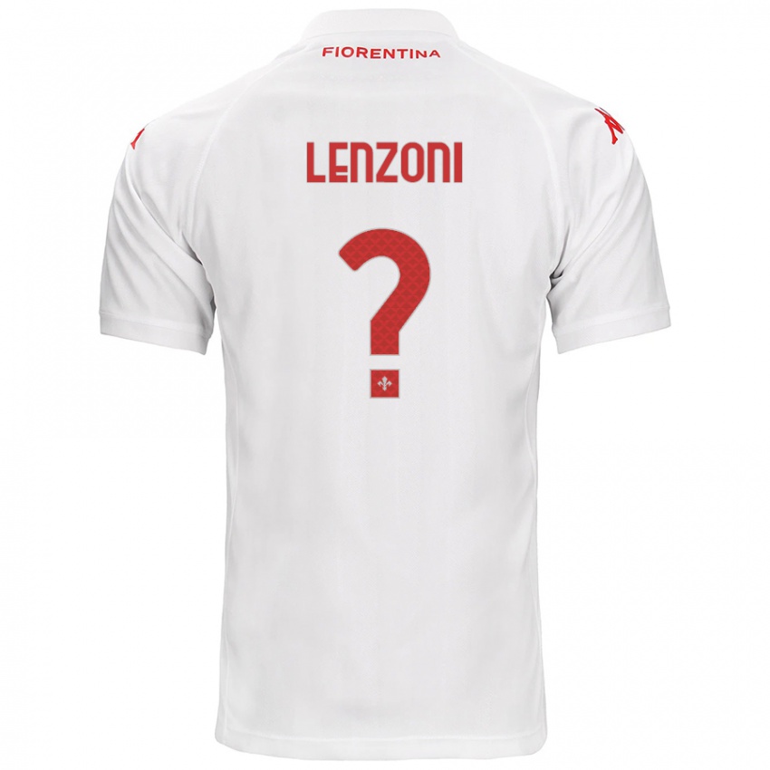 Niño Camiseta Samuele Lenzoni #0 Blanco 2ª Equipación 2024/25 La Camisa Chile