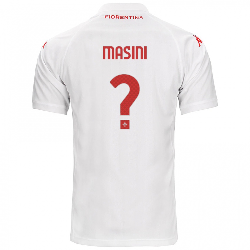 Niño Camiseta Mattia Masini #0 Blanco 2ª Equipación 2024/25 La Camisa Chile