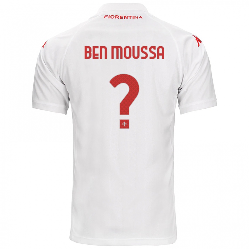 Niño Camiseta Mehdi Ben Moussa #0 Blanco 2ª Equipación 2024/25 La Camisa Chile