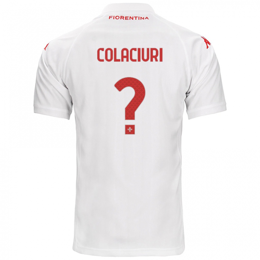 Niño Camiseta Gabriele Colaciuri #0 Blanco 2ª Equipación 2024/25 La Camisa Chile