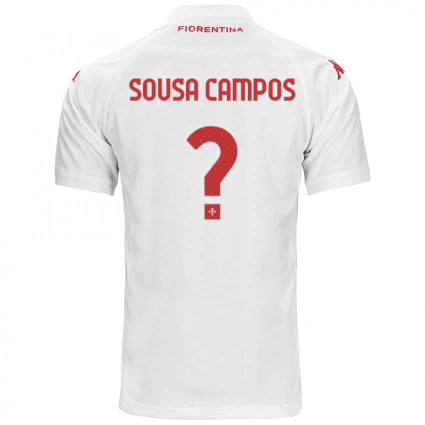 Niño Camiseta Matteo Sousa Campos #0 Blanco 2ª Equipación 2024/25 La Camisa Chile