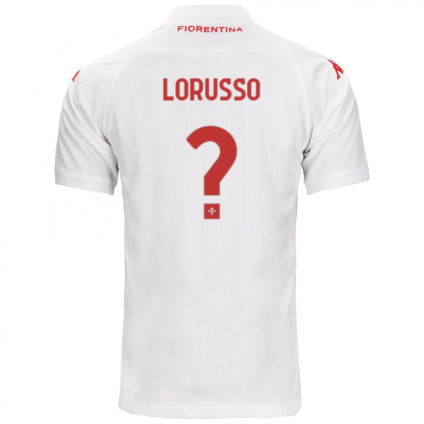 Niño Camiseta Angelo Lorusso #0 Blanco 2ª Equipación 2024/25 La Camisa Chile