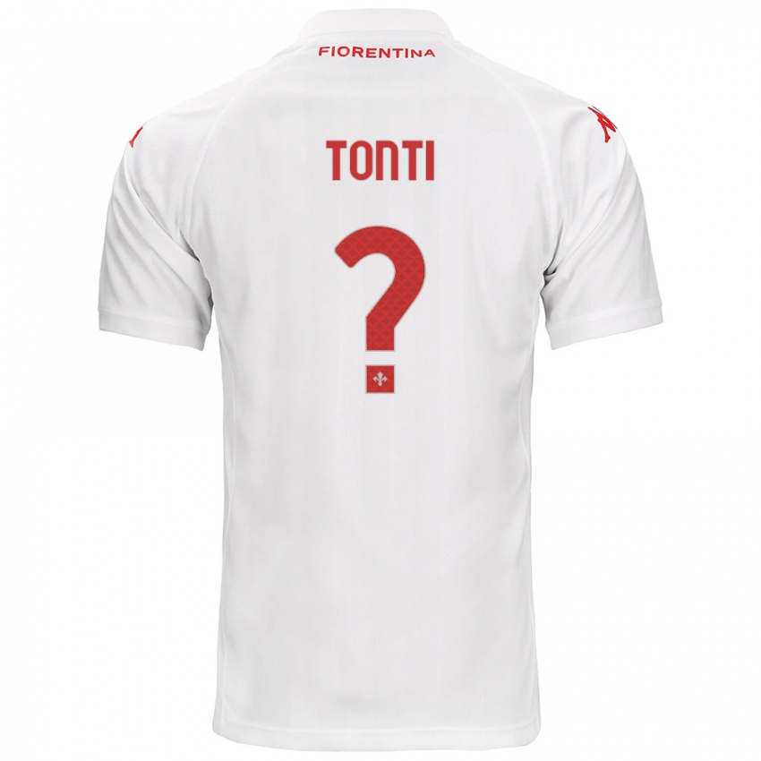 Niño Camiseta Federico Tonti #0 Blanco 2ª Equipación 2024/25 La Camisa Chile