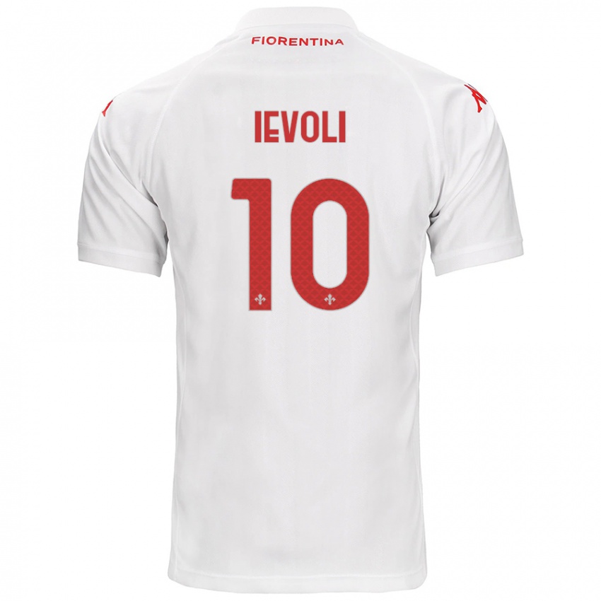 Niño Camiseta Mattia Ievoli #10 Blanco 2ª Equipación 2024/25 La Camisa Chile