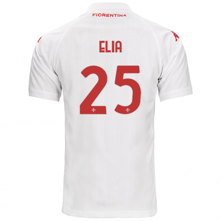 Niño Camiseta Mirko Elia #25 Blanco 2ª Equipación 2024/25 La Camisa Chile