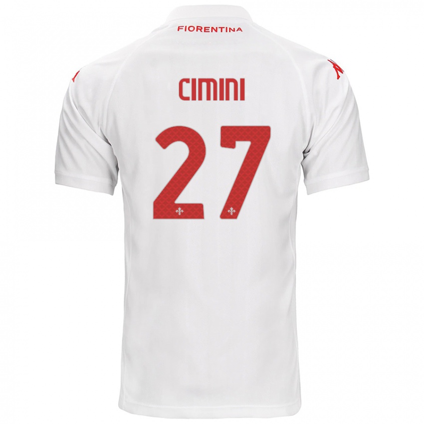 Niño Camiseta Linda Tucceri Cimini #27 Blanco 2ª Equipación 2024/25 La Camisa Chile