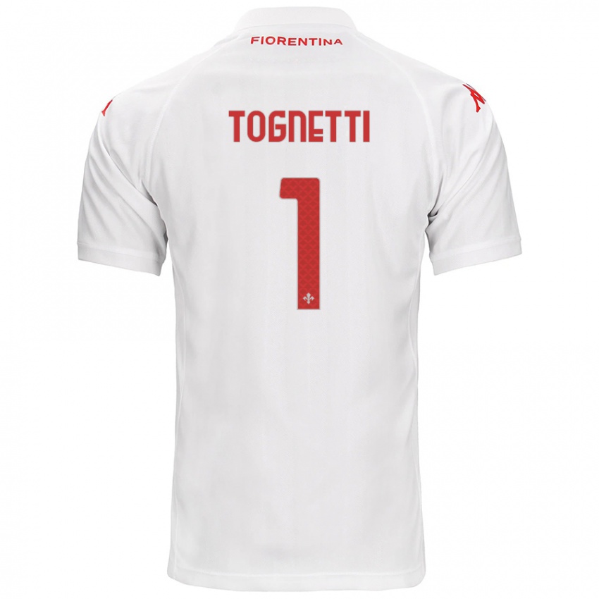 Niño Camiseta Laerte Tognetti #1 Blanco 2ª Equipación 2024/25 La Camisa Chile