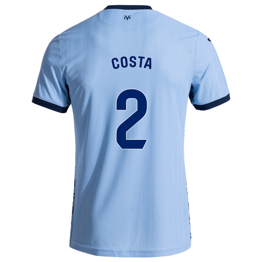 Niño Camiseta Logan Costa #2 Azul Cielo 2ª Equipación 2024/25 La Camisa Chile