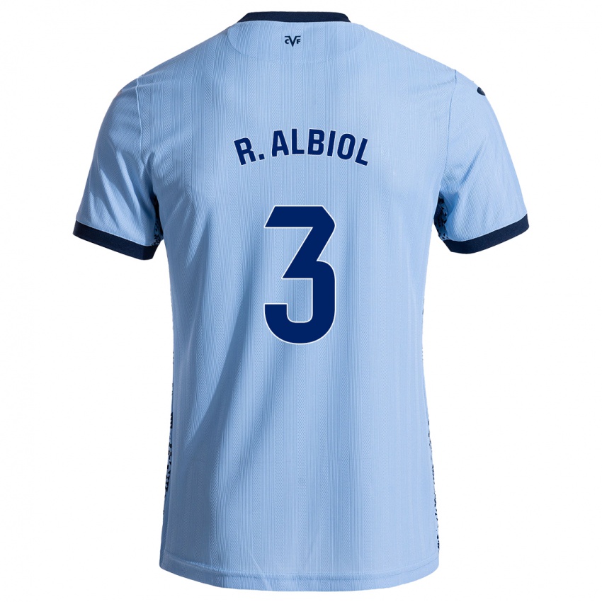 Niño Camiseta Raúl Albiol #3 Azul Cielo 2ª Equipación 2024/25 La Camisa Chile