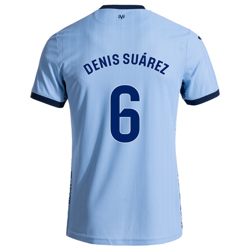 Niño Camiseta Denis Suárez #6 Azul Cielo 2ª Equipación 2024/25 La Camisa Chile