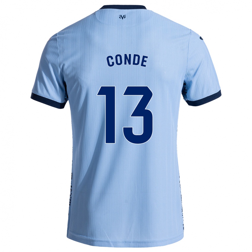 Niño Camiseta Diego Conde #13 Azul Cielo 2ª Equipación 2024/25 La Camisa Chile