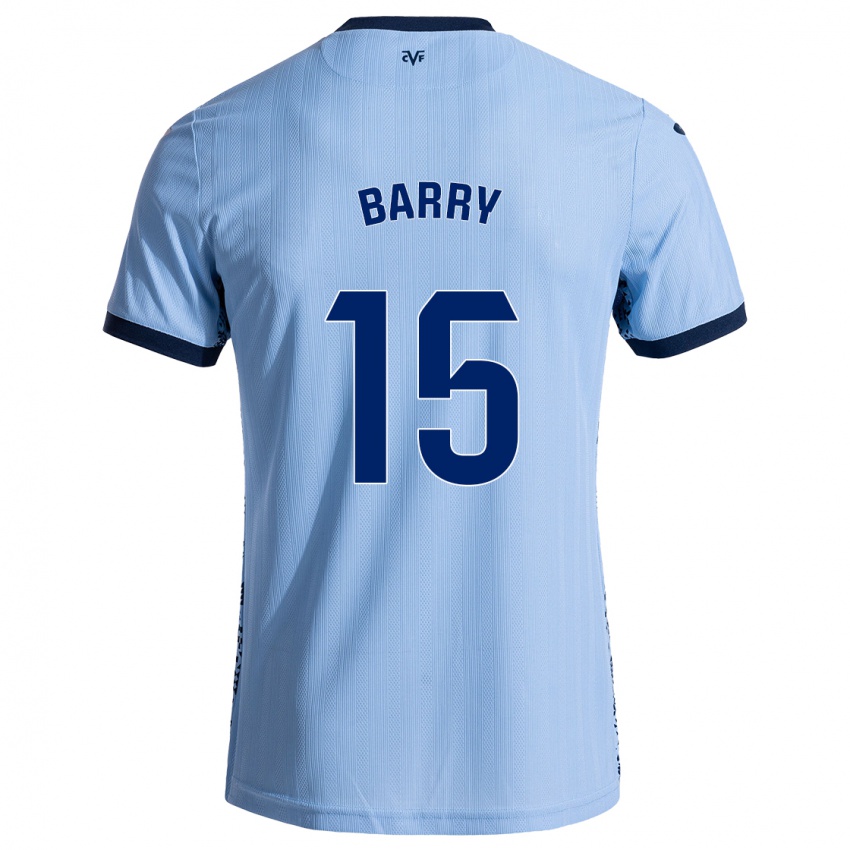 Niño Camiseta Thierno Barry #15 Azul Cielo 2ª Equipación 2024/25 La Camisa Chile