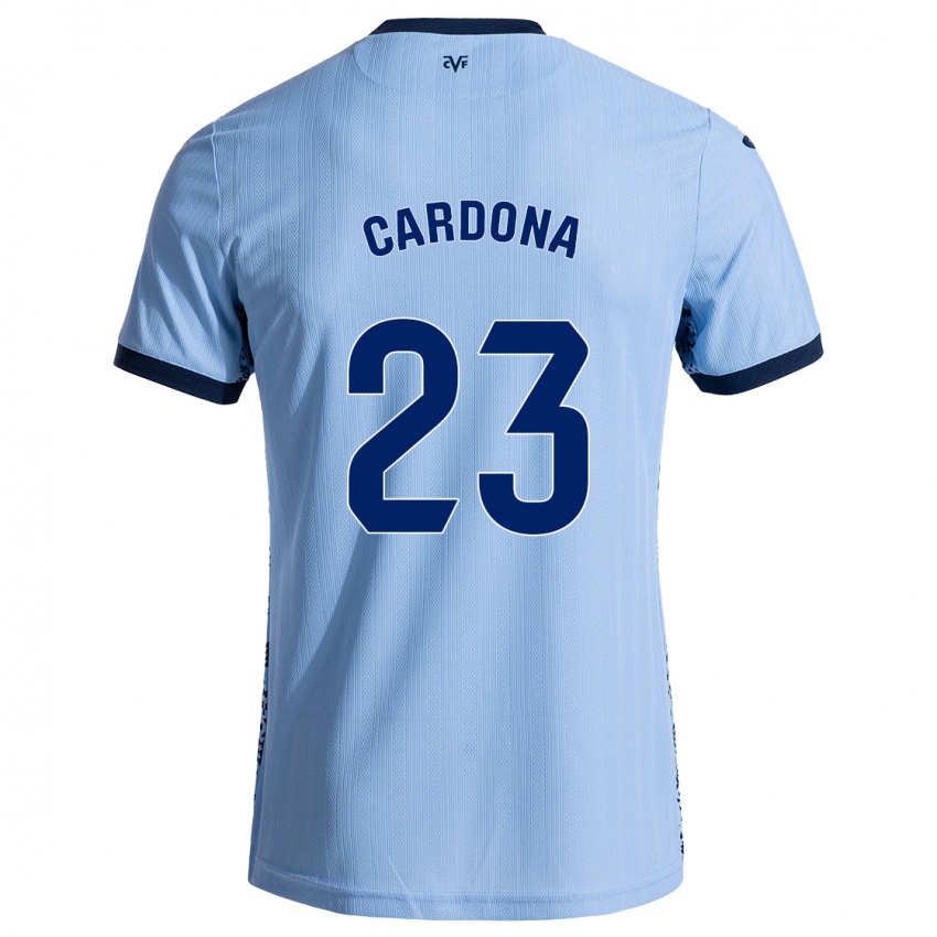 Niño Camiseta Sergi Cardona #23 Azul Cielo 2ª Equipación 2024/25 La Camisa Chile