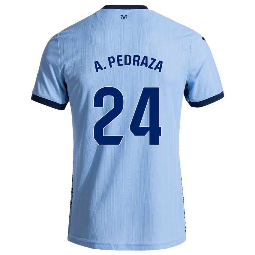 Niño Camiseta Alfonso Pedraza #24 Azul Cielo 2ª Equipación 2024/25 La Camisa Chile