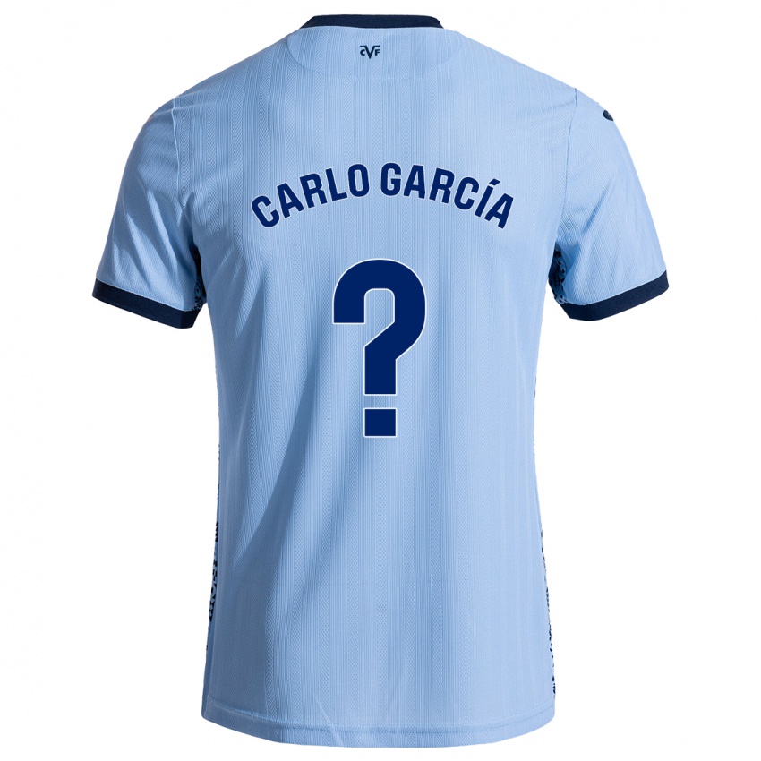 Niño Camiseta Carlo García #0 Azul Cielo 2ª Equipación 2024/25 La Camisa Chile