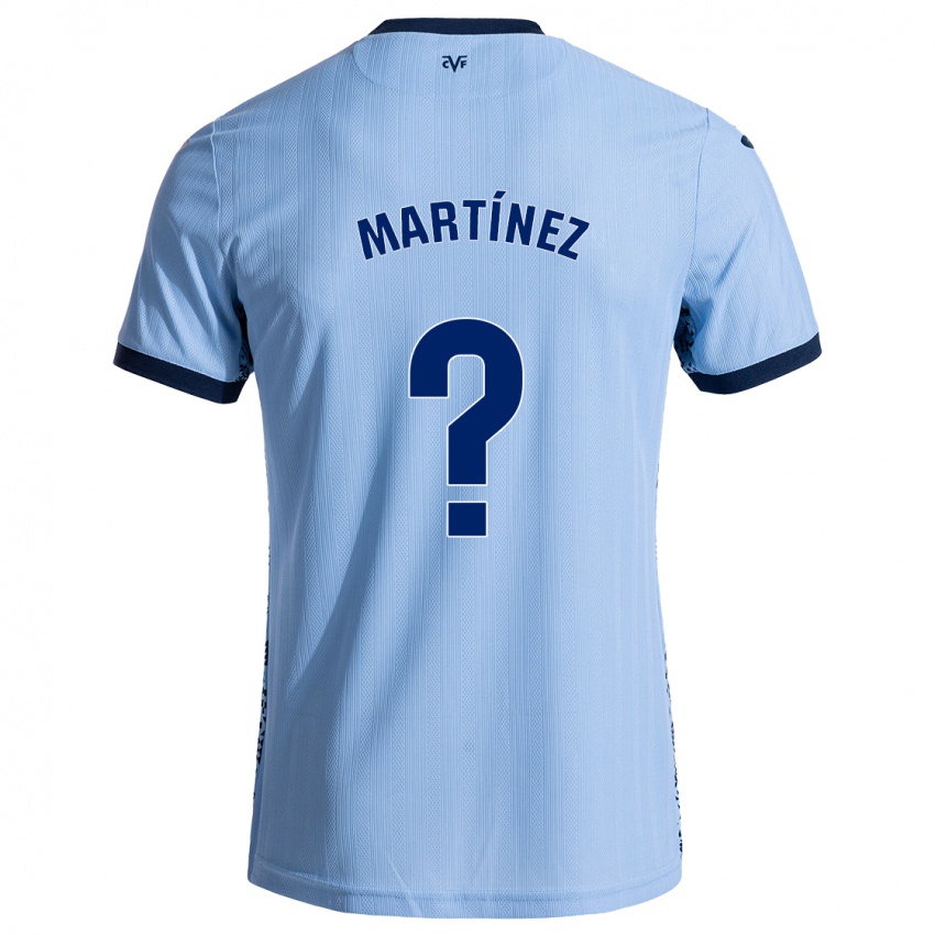 Niño Camiseta Enric Martínez #0 Azul Cielo 2ª Equipación 2024/25 La Camisa Chile