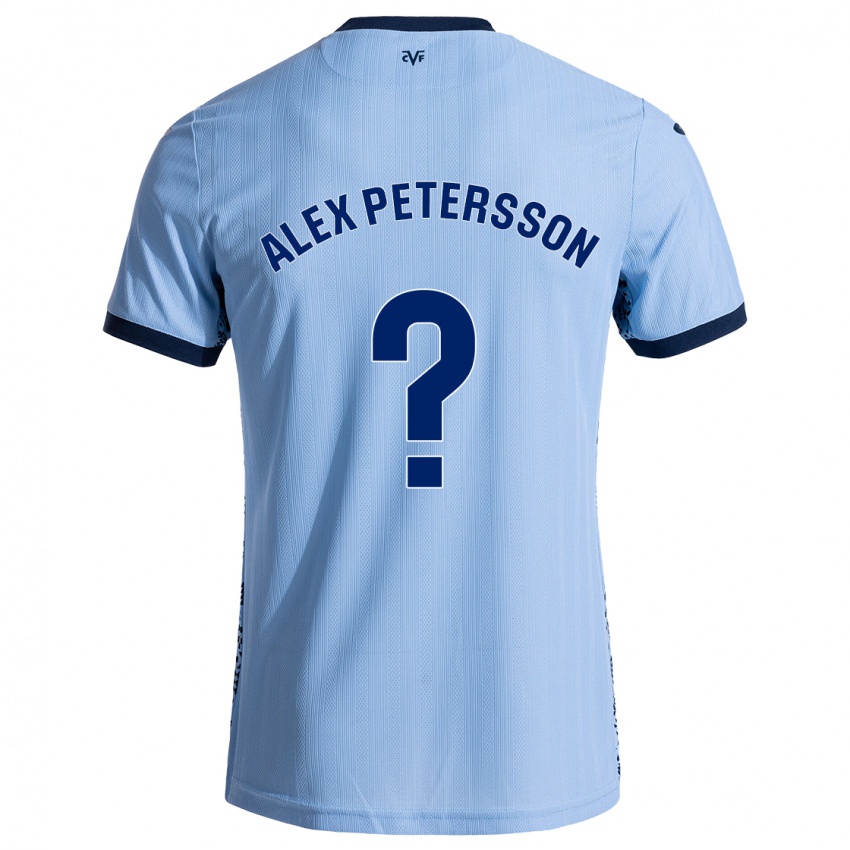 Niño Camiseta Max Alex Petersson #0 Azul Cielo 2ª Equipación 2024/25 La Camisa Chile