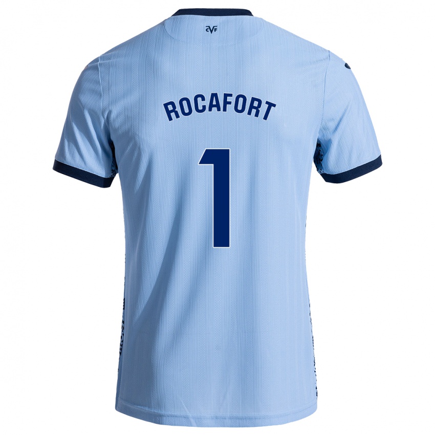 Niño Camiseta Rodrigo Rocafort #1 Azul Cielo 2ª Equipación 2024/25 La Camisa Chile