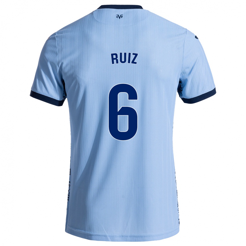 Niño Camiseta Joan Ruiz #6 Azul Cielo 2ª Equipación 2024/25 La Camisa Chile