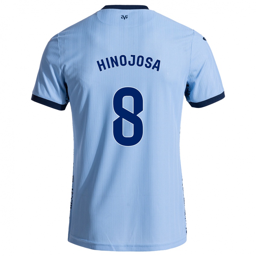 Niño Camiseta Sergio Hinojosa #8 Azul Cielo 2ª Equipación 2024/25 La Camisa Chile