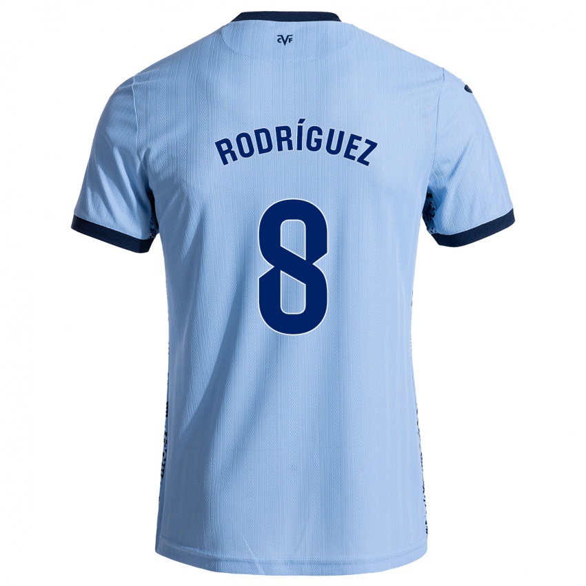 Niño Camiseta Unai Rodríguez #8 Azul Cielo 2ª Equipación 2024/25 La Camisa Chile