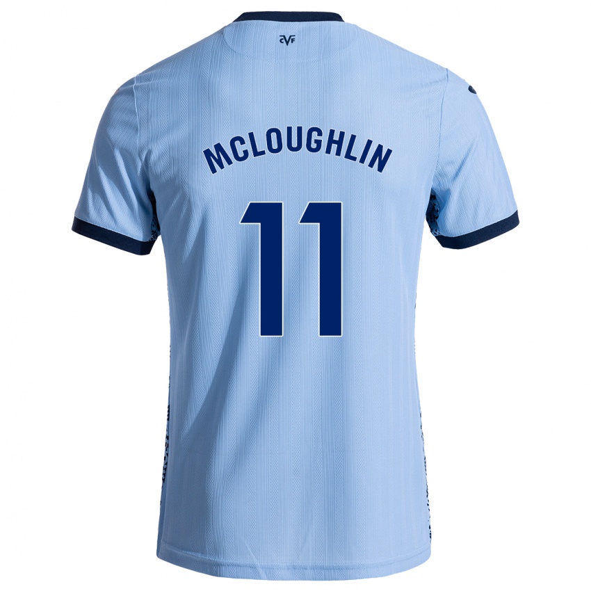 Niño Camiseta Caden Mcloughlin #11 Azul Cielo 2ª Equipación 2024/25 La Camisa Chile