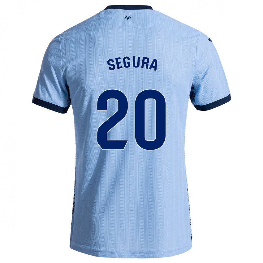 Niño Camiseta Carlos Segura #20 Azul Cielo 2ª Equipación 2024/25 La Camisa Chile