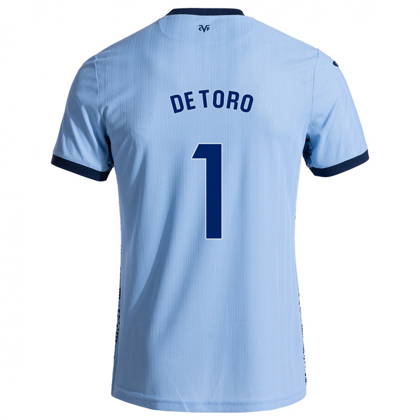 Niño Camiseta Elena De Toro #1 Azul Cielo 2ª Equipación 2024/25 La Camisa Chile