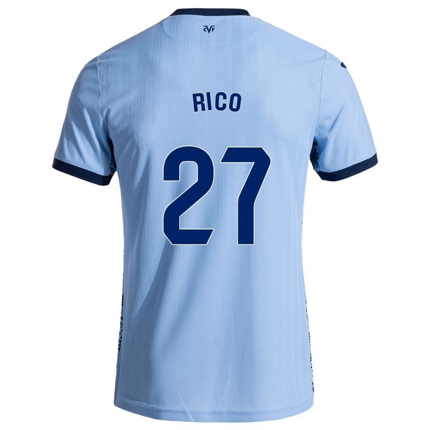 Niño Camiseta Vera Rico #27 Azul Cielo 2ª Equipación 2024/25 La Camisa Chile