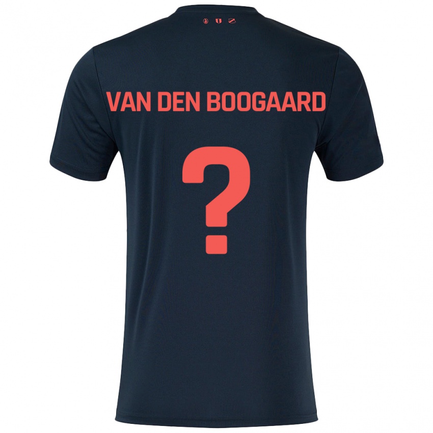 Niño Camiseta Brian Van Den Boogaard #0 Negro Rojo 2ª Equipación 2024/25 La Camisa Chile