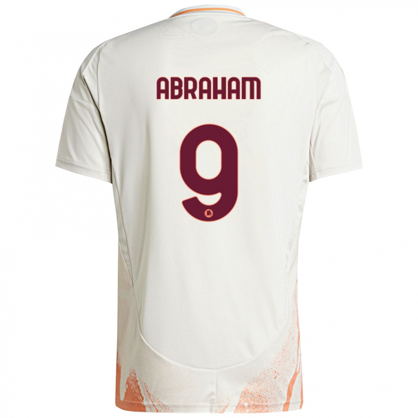 Niño Camiseta Tammy Abraham #9 Crema Blanco Naranja 2ª Equipación 2024/25 La Camisa Chile