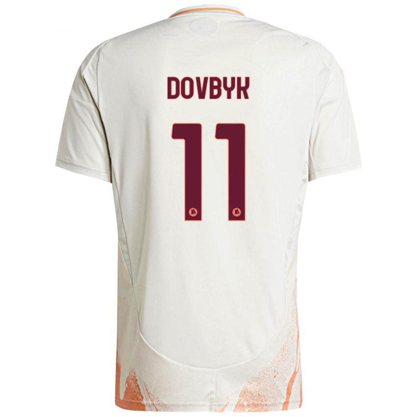 Niño Camiseta Artem Dovbyk #11 Crema Blanco Naranja 2ª Equipación 2024/25 La Camisa Chile