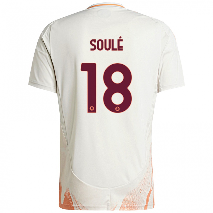 Niño Camiseta Matías Soulé #18 Crema Blanco Naranja 2ª Equipación 2024/25 La Camisa Chile