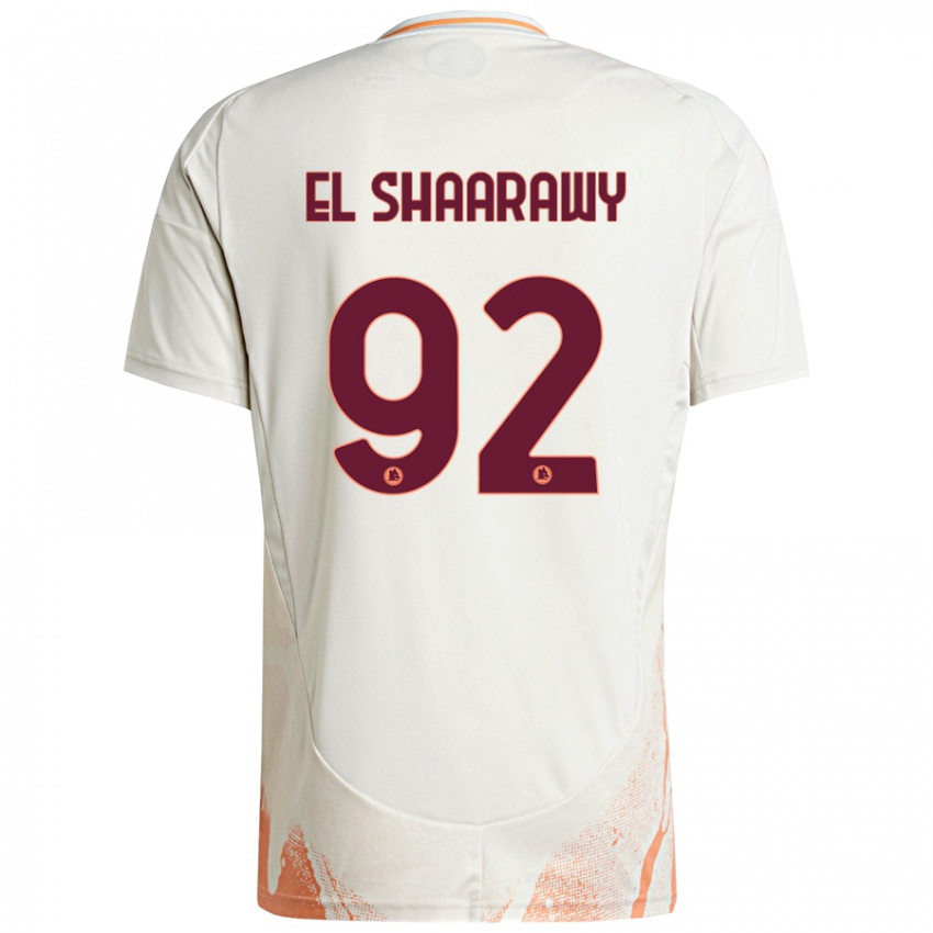 Niño Camiseta Stephan El Shaarawy #92 Crema Blanco Naranja 2ª Equipación 2024/25 La Camisa Chile