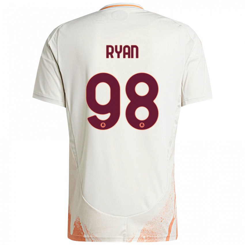 Niño Camiseta Mathew Ryan #98 Crema Blanco Naranja 2ª Equipación 2024/25 La Camisa Chile