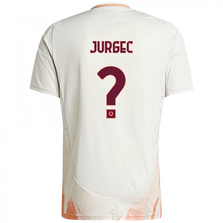 Niño Camiseta Jan Jurgec #0 Crema Blanco Naranja 2ª Equipación 2024/25 La Camisa Chile