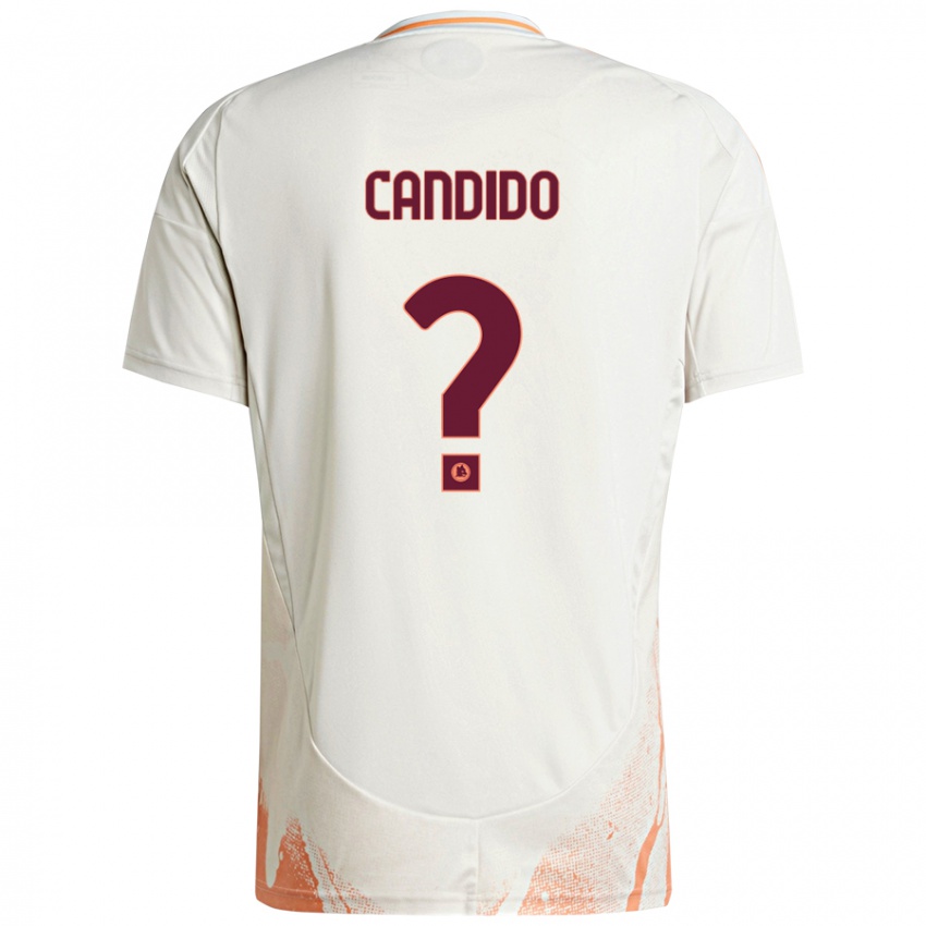 Niño Camiseta Gabriele Candido #0 Crema Blanco Naranja 2ª Equipación 2024/25 La Camisa Chile