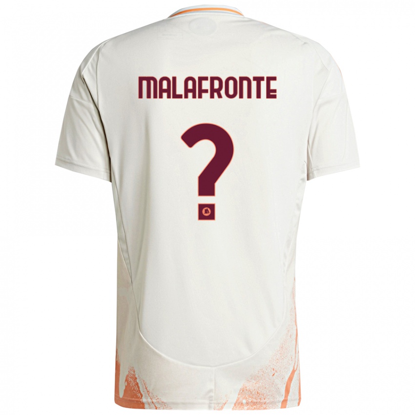 Niño Camiseta Matteo Malafronte #0 Crema Blanco Naranja 2ª Equipación 2024/25 La Camisa Chile