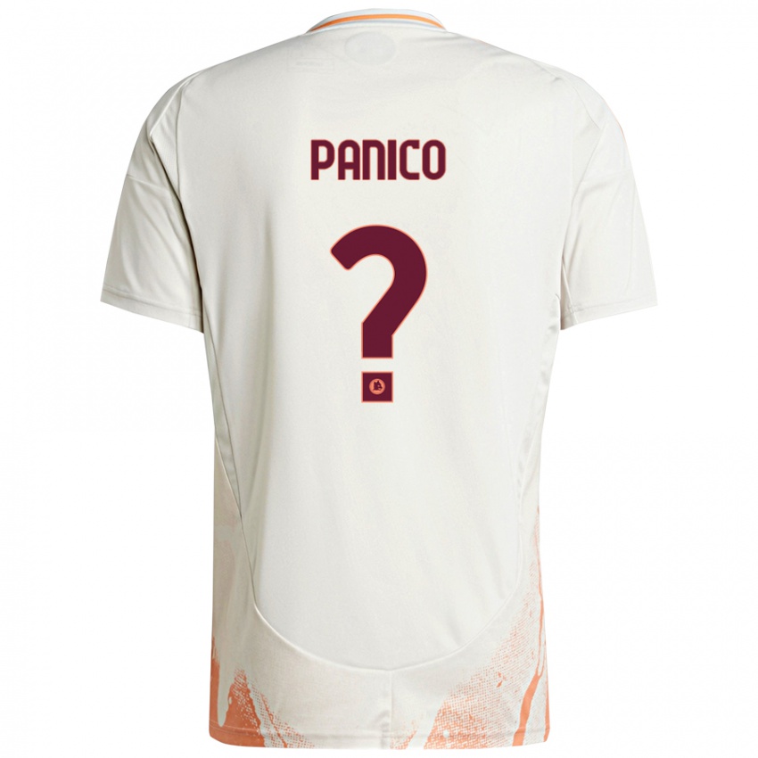 Niño Camiseta Francesco Panico #0 Crema Blanco Naranja 2ª Equipación 2024/25 La Camisa Chile