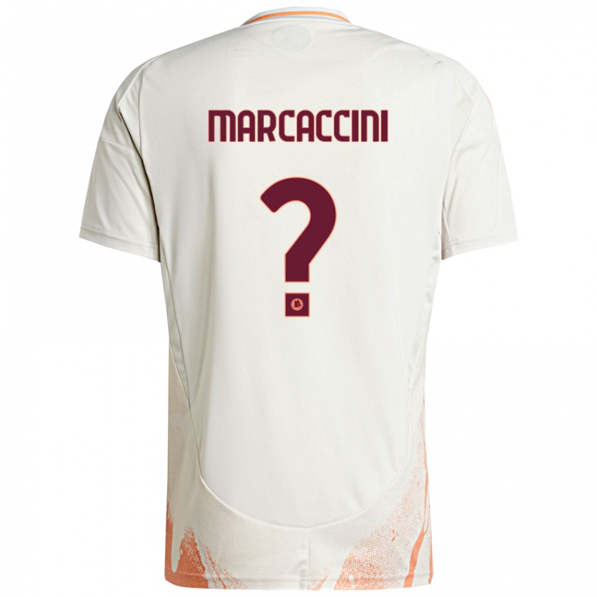 Niño Camiseta Alessio Marcaccini #0 Crema Blanco Naranja 2ª Equipación 2024/25 La Camisa Chile