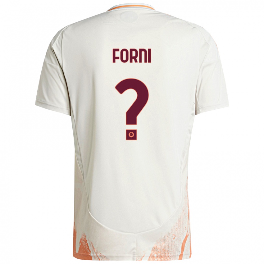 Niño Camiseta Matteo Forni #0 Crema Blanco Naranja 2ª Equipación 2024/25 La Camisa Chile