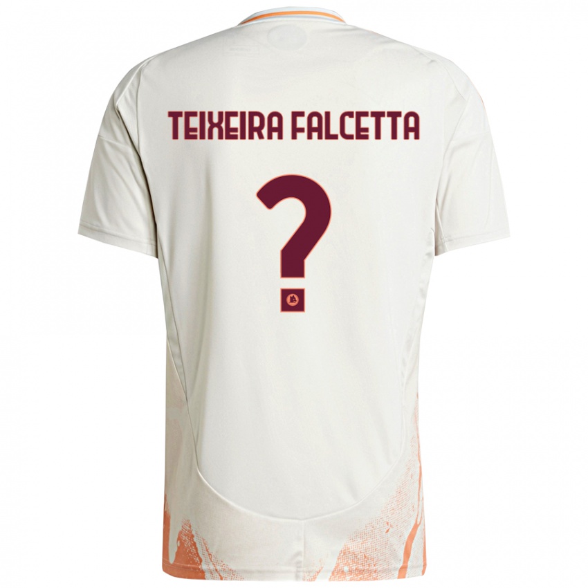 Niño Camiseta Pietro Teixeira Falcetta #0 Crema Blanco Naranja 2ª Equipación 2024/25 La Camisa Chile