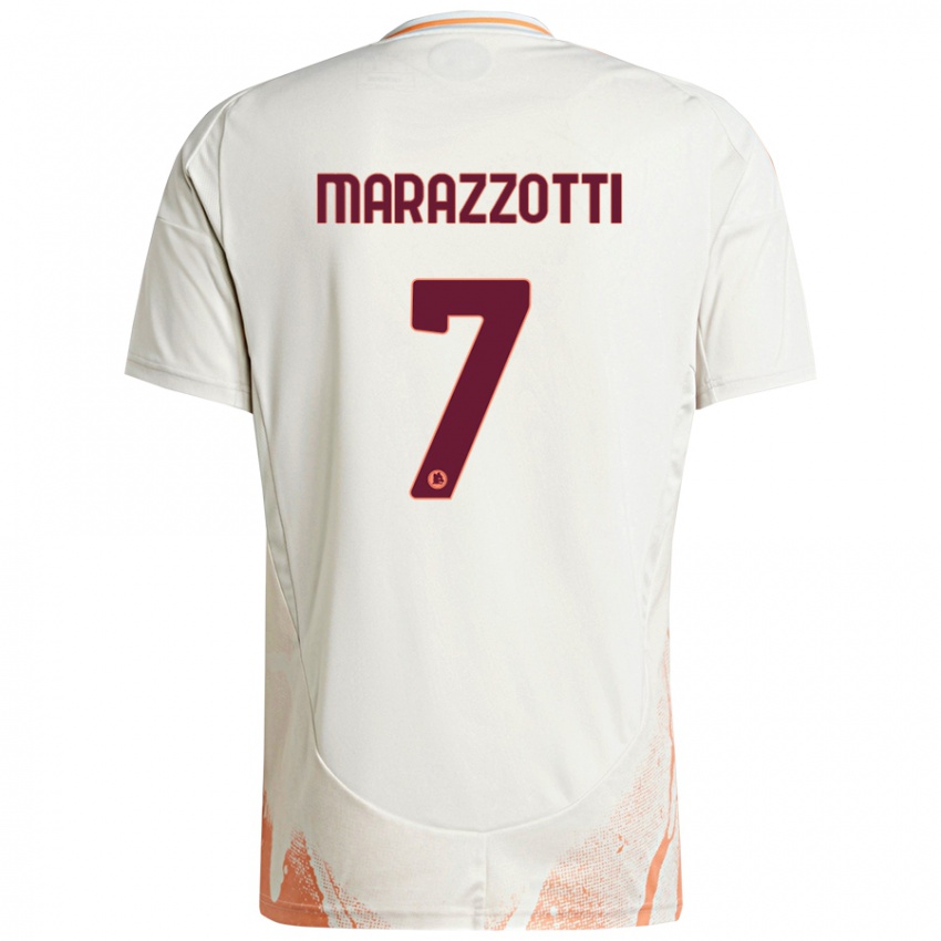 Niño Camiseta Fabrizio Marazzotti #7 Crema Blanco Naranja 2ª Equipación 2024/25 La Camisa Chile