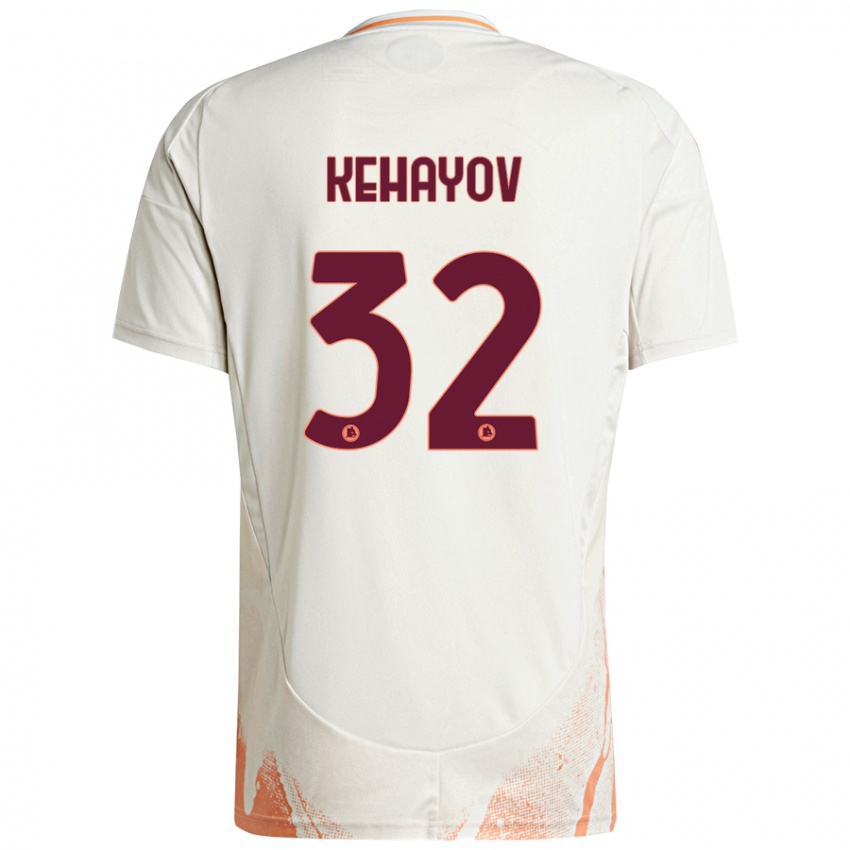 Niño Camiseta Atanas Kehayov #32 Crema Blanco Naranja 2ª Equipación 2024/25 La Camisa Chile