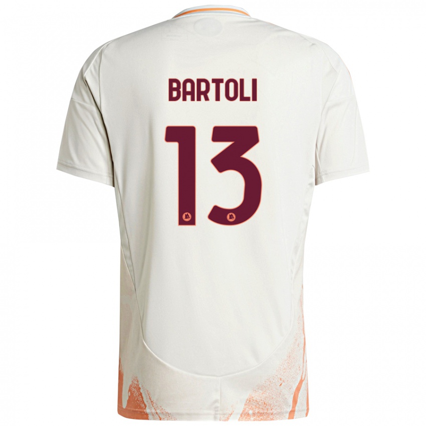 Niño Camiseta Elisa Bartoli #13 Crema Blanco Naranja 2ª Equipación 2024/25 La Camisa Chile