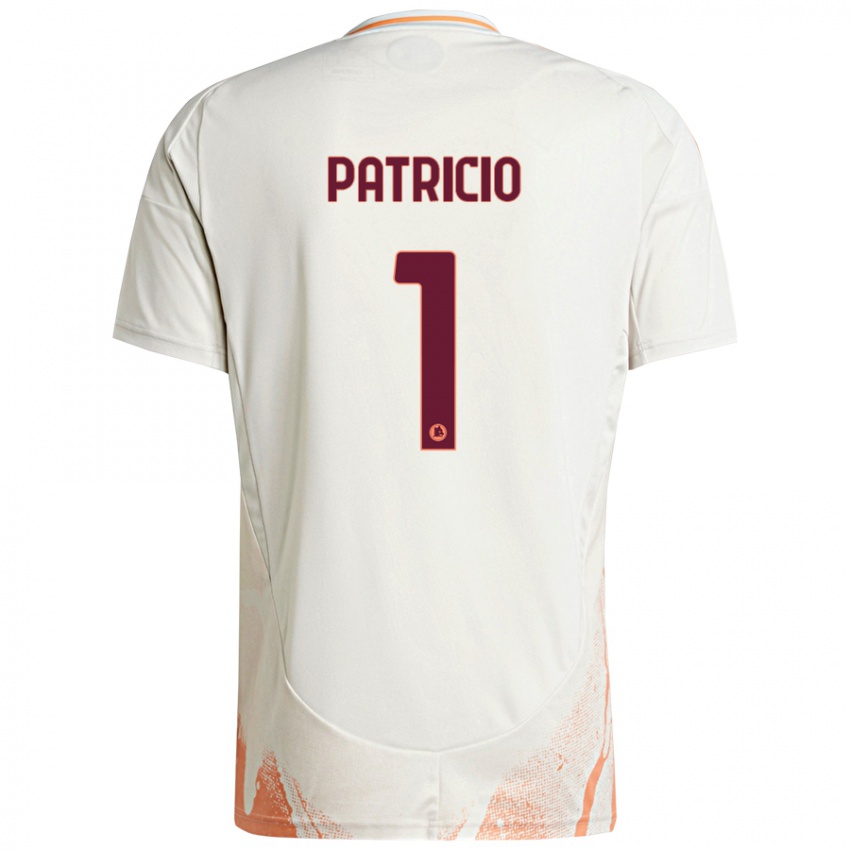 Niño Camiseta Rui Patricio #1 Crema Blanco Naranja 2ª Equipación 2024/25 La Camisa Chile