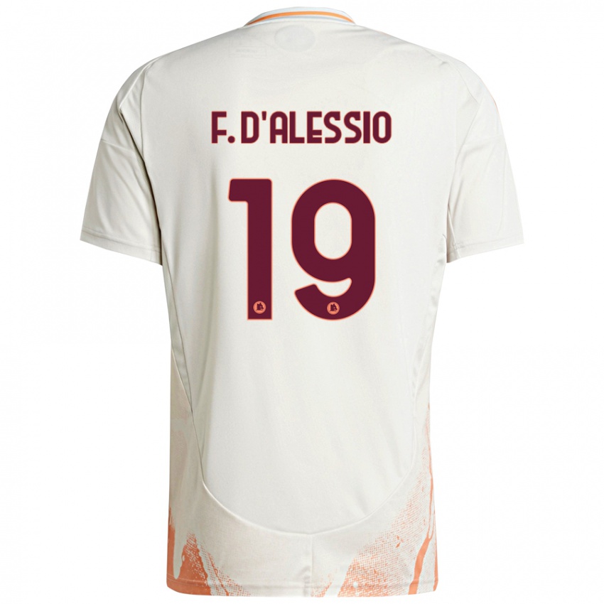 Niño Camiseta Francesco D'alessio #19 Crema Blanco Naranja 2ª Equipación 2024/25 La Camisa Chile