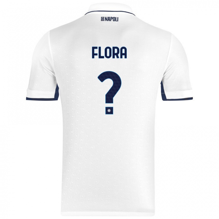 Niño Camiseta Massimiliano Flora #0 Blanco Azul Real 2ª Equipación 2024/25 La Camisa Chile